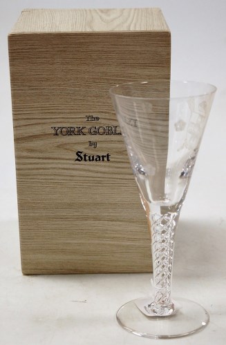 Lot 156 - The York Goblet by Stuart, limited edition...
