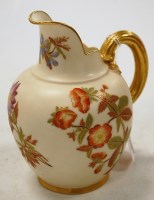 Lot 169 - A late Victorian Royal Worcester blush ivory...