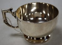 Lot 188 - An Art Deco silver cup of plain undecorated...