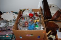 Lot 214 - Four boxes of miscellaneous items to include...