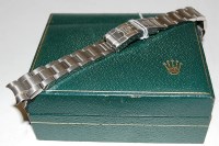 Lot 262 - A Rolex Oyster stainless steel bracelet,...