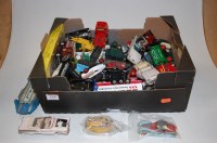 Lot 1547 - A box containing a quantity of mixed diecast,...