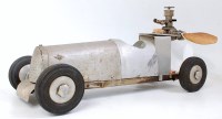 Lot 20 - A scratch-built tether style racing car,...