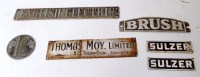 Lot 26 - 5 various builders plaques and a English...