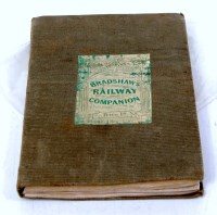 Lot 27 - Bound copy of Bradshaws Railway Companion for...