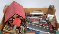 Lot 30 - A collection of tinplate and wooden scratch...