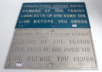 Lot 40 - A London North Eastern Railway ''Beware of...