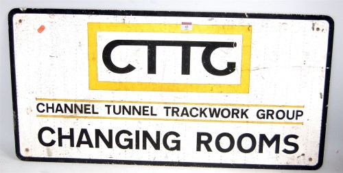 Lot 43 - Aluminium sign with CTTG Logo and Channel...