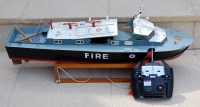 Lot 65 - Scratchbuilt wooden hulled (From Kit) Fire...