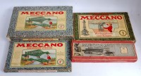 Lot 150 - Four continental Meccano outfits, 1929 2A well...