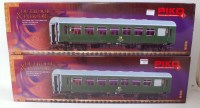 Lot 297 - Two Piko G Scale bogie coaches DR green, 1 x...