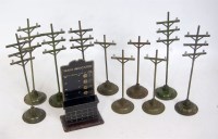 Lot 327 - 6x possibly Bing telegraph poles with 3...