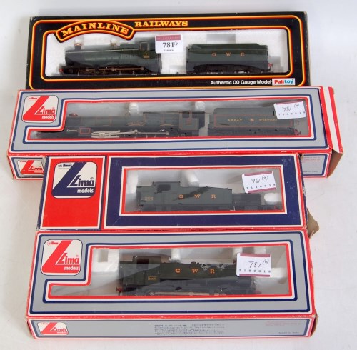 Lot 781 - Four locos , Lima GWR 0-6-0 pannier tank, Lima...