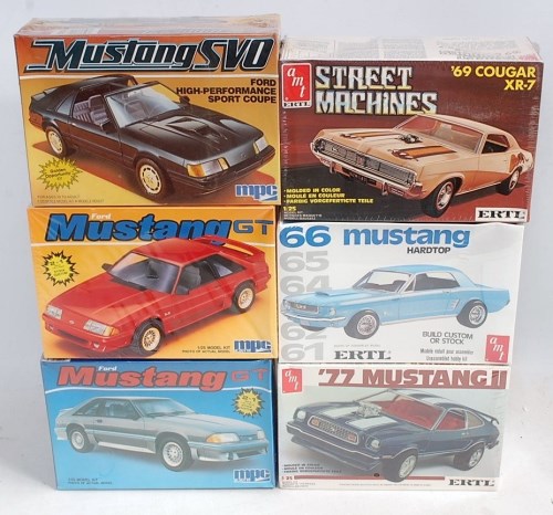 Lot 1540 - M.P.C/ERTL 1.25 scale Ford Mustang kits, 6310...