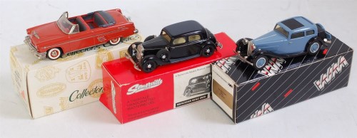 Lot 2561 - A white metal and diecast 1.43 scale saloon...