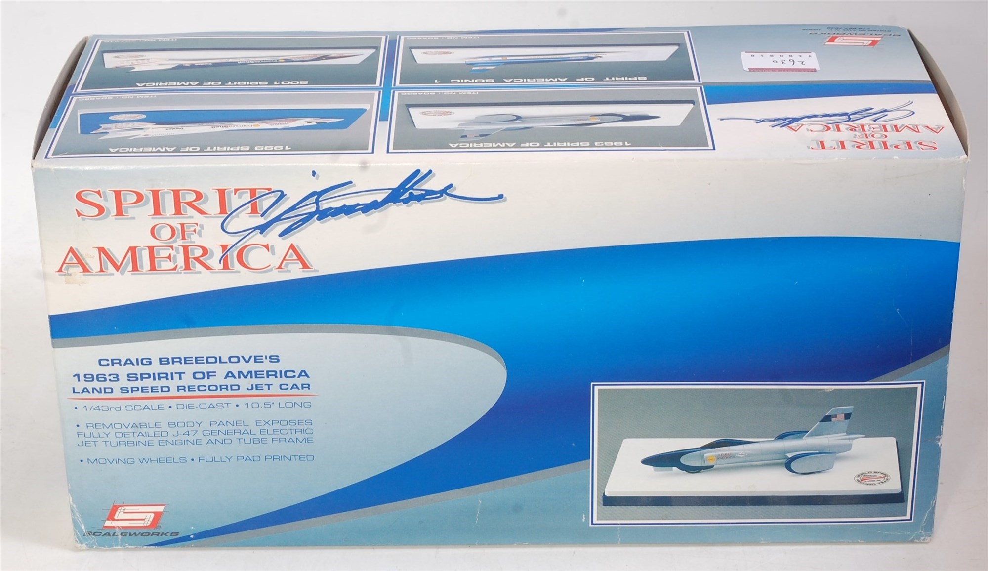 Lot 2630 - A Scaleworks Spirit of America 1/43 scale