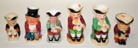 Lot 28 - Six various Staffordshire Toby jugs to include...