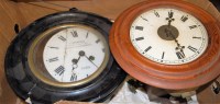 Lot 54 - A Victorian style pine cased postman's alarm...
