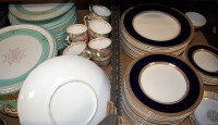 Lot 56 - Two boxes of assorted table china to include...