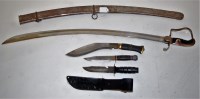 Lot 92 - A reproduction 1786 pattern sword, together...