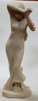 Lot 109 - A large Parian style figure of a semi-nude...