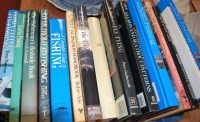 Lot 111 - A box of mainly hardback angling related books,...