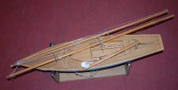 Lot 117 - A late 20th century painted wooden pond yacht,...