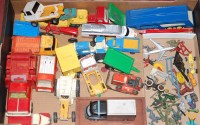 Lot 140 - A box of mainly loose and playworn diecast toy...