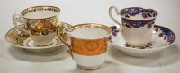 Lot 149 - Three early 19th century Spode porcelain tea...