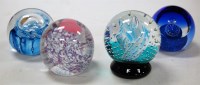 Lot 153 - Eight various modern glass paperweights to...