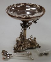 Lot 173 - A late 19th century silver plated table...
