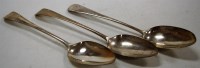 Lot 180 - A pair of George III silver tablespoons by...