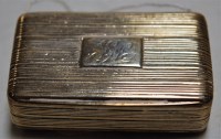 Lot 224 - A George IV silver snuff-box, of hinged...