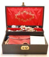 Lot 237 - A box of miscellaneous costume jewellery, to...