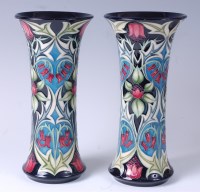 Lot 1 - A pair of modern limited edition Moorcroft...
