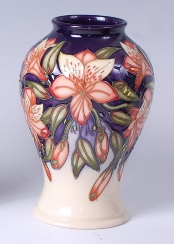 Lot 30 - A Moorcroft pottery vase in the Peruvian Lily...