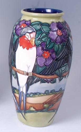 Lot 37 - A limited edition Moorcroft pottery vase in...