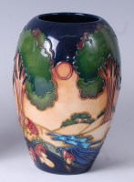 Lot 43 - A Moorcroft pottery vase in the Evening Sky...