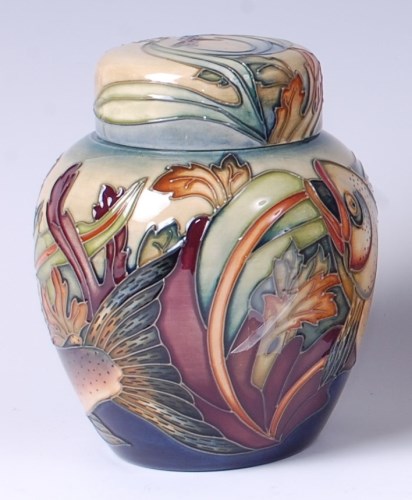 Lot 54 - A Moorcroft pottery ginger jar and cover in...