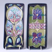 Lot 58 - A Moorcroft pottery pin tray in the Violet...