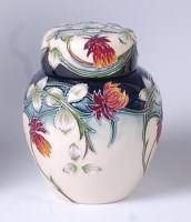 Lot 59 - A small Moorcroft pottery ginger jar and cover...