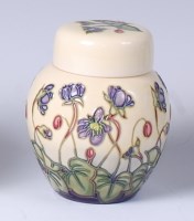 Lot 60 - A small Moorcroft pottery ginger jar and cover...