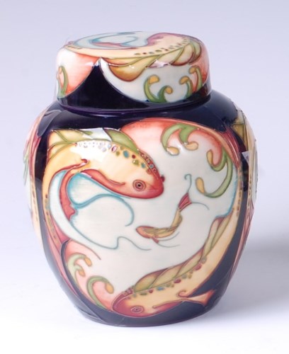 Lot 62 - A Moorcroft pottery ginger jar and cover in...
