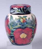 Lot 63 - A Moorcroft pottery ginger jar and cover in...