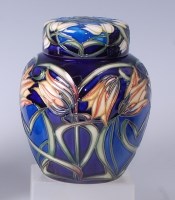 Lot 64 - A Moorcroft pottery ginger jar and cover in...