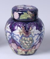 Lot 68 - A Moorcroft pottery ginger jar and cover in...