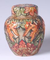Lot 78 - A Moorcroft pottery ginger jar and cover in...