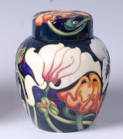 Lot 79 - A Moorcroft pottery ginger jar and cover in...