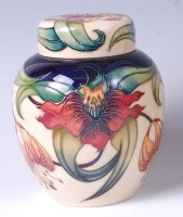 Lot 85 - A large Moorcroft pottery ginger jar and cover...