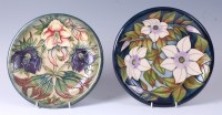 Lot 101 - A Moorcroft pottery plate in the Sophie...